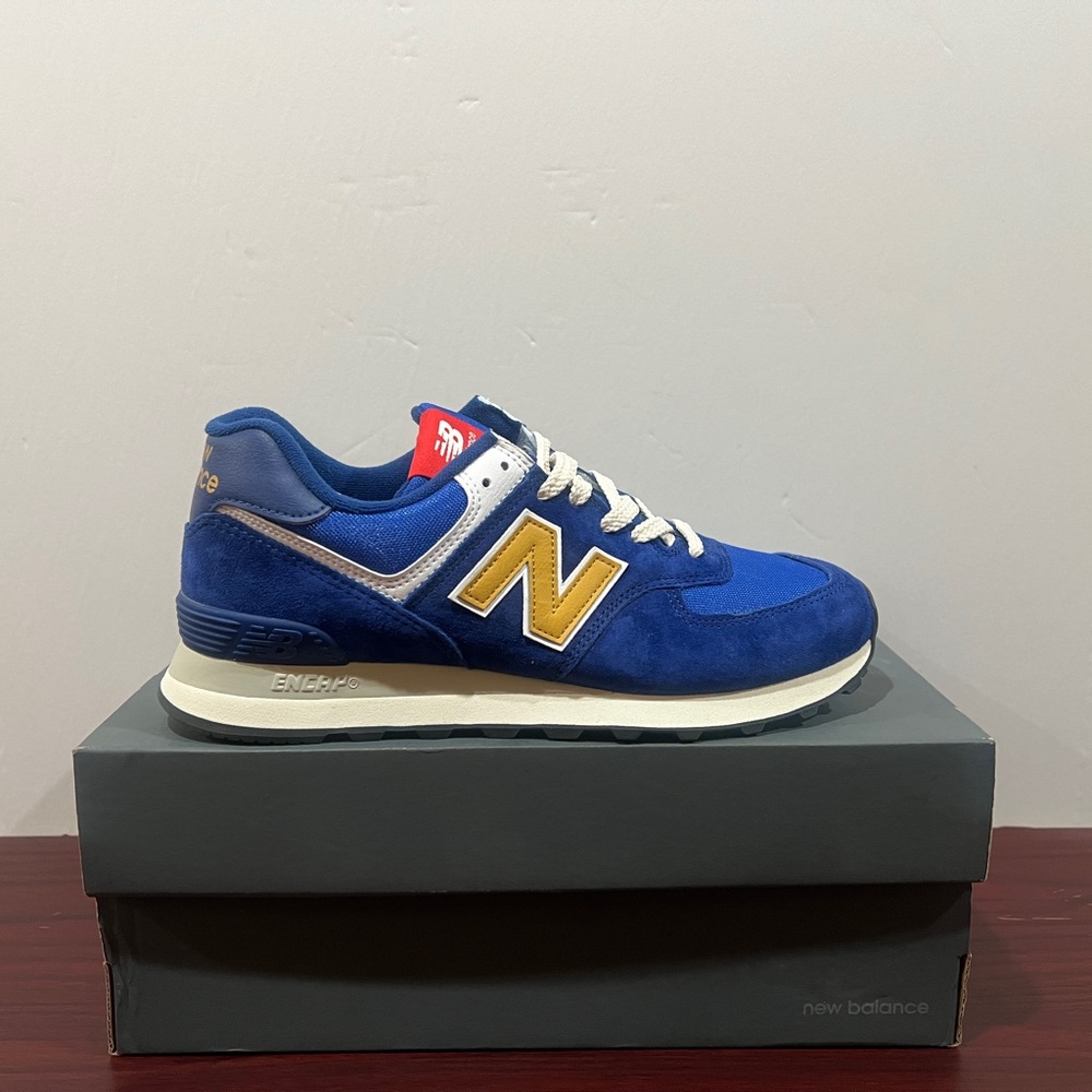 New Balance, 574, U574HBG, Blue & Yellow